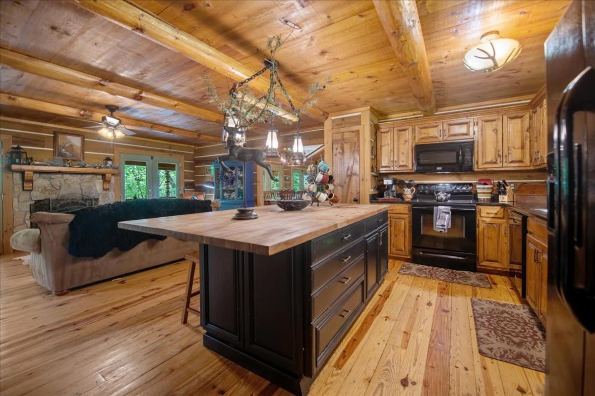 Waterfront Mountain Cabin With Hot Tub Villa Blue Ridge Exterior foto